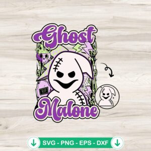 Oogie Boogie Ghost Malone SVG file for Cricut and cutting machine