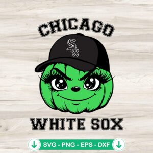 Grinch Chicago White Sox baseball svg file, cricut svg cut file