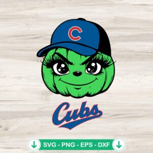 Grinch baseball SVG file for Cricut, Grinch MLB Baseball cut file