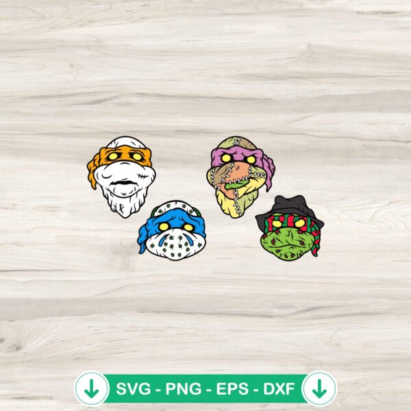 Ninja Turtle Halloween SVG file, cutting file for Cricut