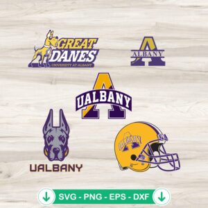 Albany Great Danes football bundle SVG file for Cricut cutting