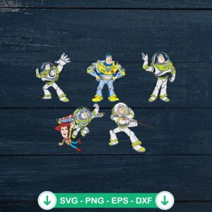 Buzz Lightyear SVG file for cutting machines, Toy Story character SVG
