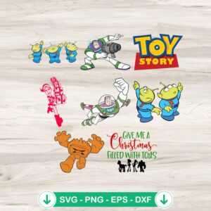 Toy Story Characters Bundle SVG file for Cricut