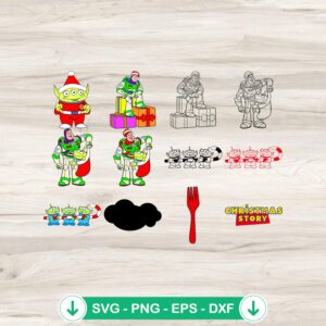 Christmas Story Bundle SVG file for Cricut, cutting file
