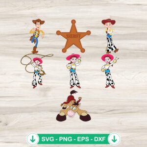 Jessie Toy Story Bundle SVG file for Cricut cutting machine