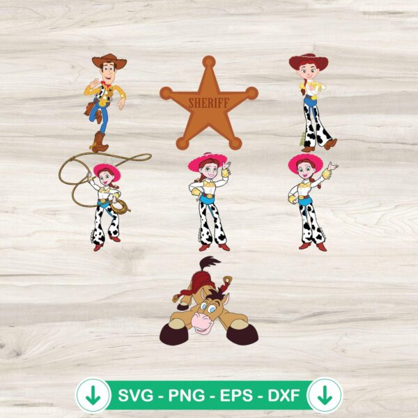 Jessie Toy Story Bundle SVG file for Cricut cutting machine
