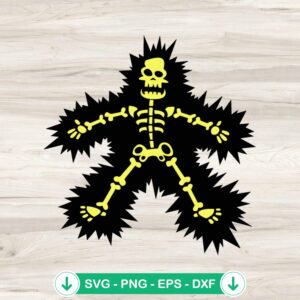 Skeleton Electric Shock SVG file for Cricut cutting machine