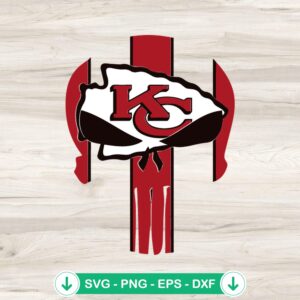 Kc Chiefs Skull SVG file, cricut svg cutting file for football