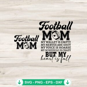 Football Mom Bundle SVG file, cricut svg, cutting file