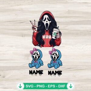 Ghostface Horror Mama SVG file for Cricut and cutting machine