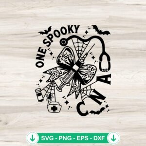 Halloween CNA One Spooky SVG file for cutting machines