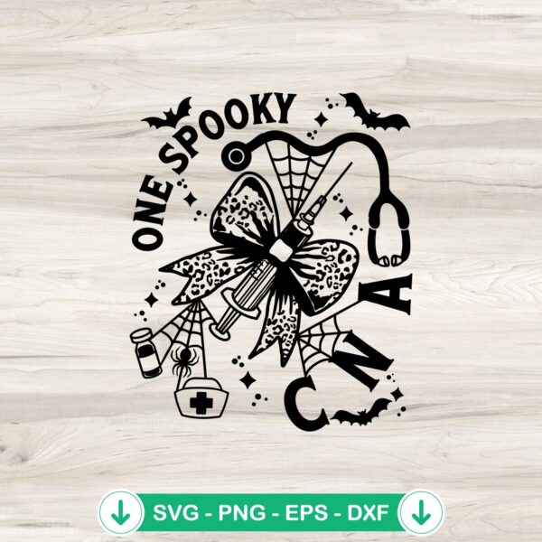 Halloween CNA One Spooky SVG file for cutting machines