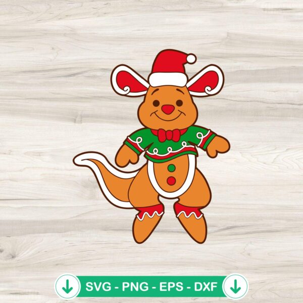 Winnie The Pooh Gingerbread Man SVG file for cutting machine