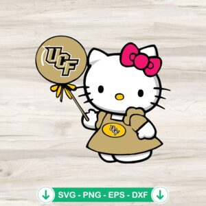 UCF Knights Hello Kitty SVG file for cutting machines