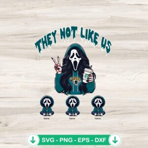 Jacksonville Jaguars Football Ghostface Mama SVG file for cricut