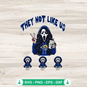 They Not Like Us Los Angeles Rams Football SVG file for cutting machine