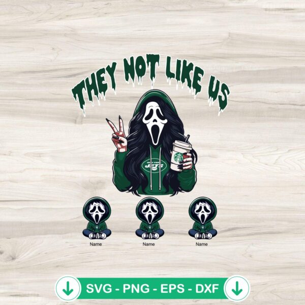 They Not Like Us New York Jets SVG file for Cricut and cutting machine