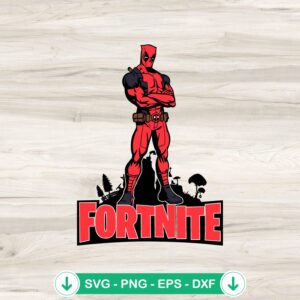Deadpool Fortnite SVG file for cutting machines, cricut svg