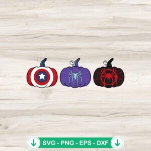 Superhero Marvel Pumpkin SVG cut file for Cricut and DIY