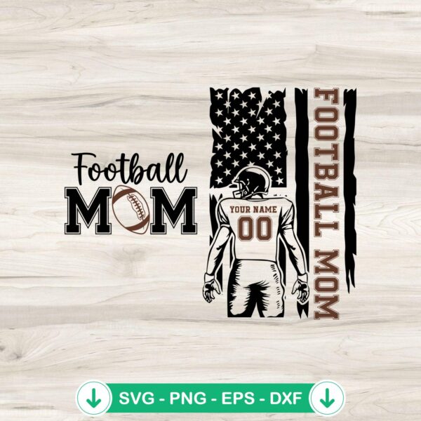 Personalized Football Mom SVG file for Cricut and cutting
