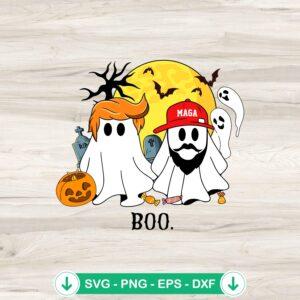 Trump Halloween Ghost Maga spooky svg file for cutting machines