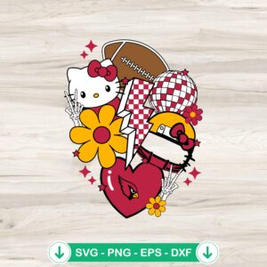 Arizona Cardinals Kitty NFL SVG file for Cricut cutting