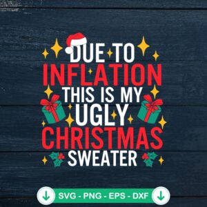 Ugly Christmas Sweater SVG file for Cricut and cutting machines