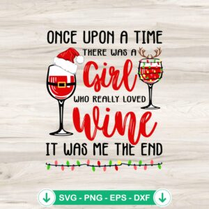 Once Upon a Time Wine SVG file for Cricut cutting machine