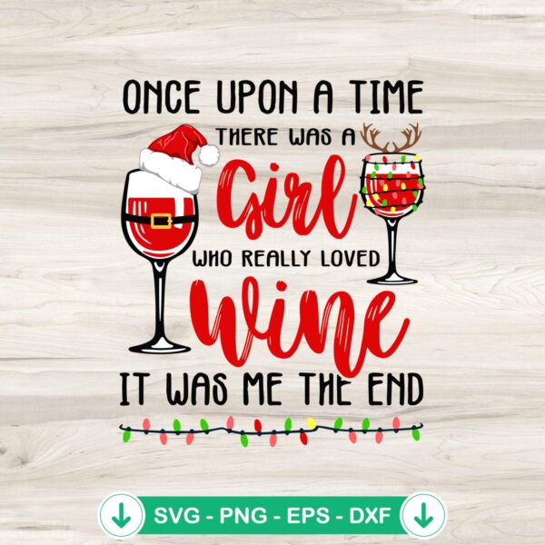 Once Upon a Time Wine SVG file for Cricut cutting machine