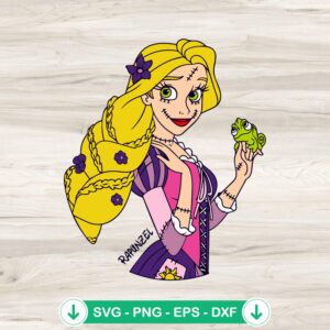 Rapunzel Halloween SVG file for Cricut cutting machine