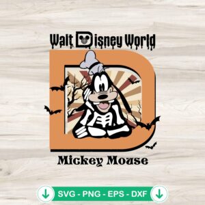 Goofy Halloween SVG file for Cricut and cutting machines