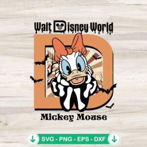 Daisy Duck Halloween svg file for Cricut cutting machine