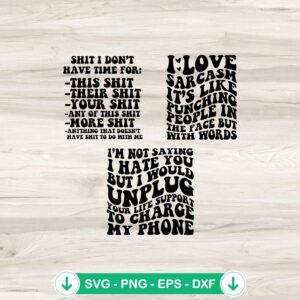Funny Sarcasm SVG file for Cricut and cutting machines