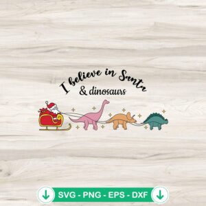 Funny dino reindeers SVG file for Cricut cutting machine