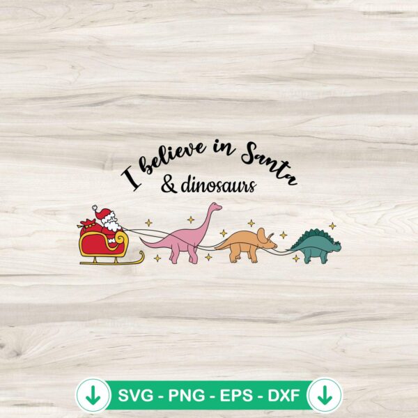Funny dino reindeers SVG file for Cricut cutting machine