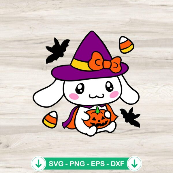 Cinnamoroll Witch Halloween SVG file for cutting machine