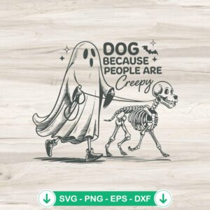 Halloween Skeleton Dogs SVG file for Cricut cutting machine