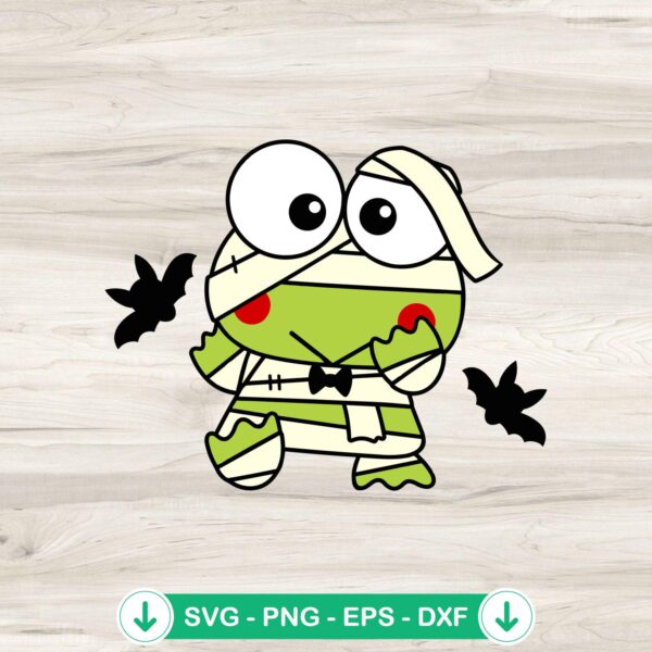 Keroppi Hello Kitty Mummy SVG file, cutting file for Halloween