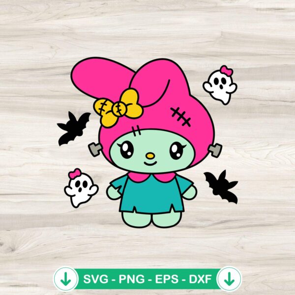 My Melody Halloween SVG file for cutting machine, Cricut SVG