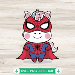 Unicorn Spider Man SVG file, cricut svg cutting file