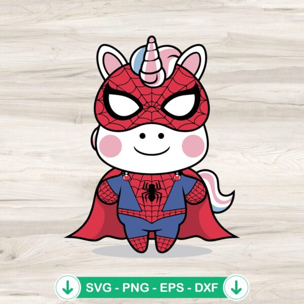 Unicorn Spider Man SVG file, cricut svg cutting file