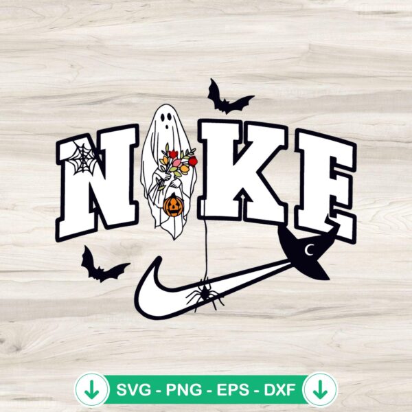 Boo Halloween Nike Logo SVG file for cutting machines
