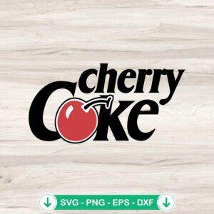 Cherry Coke SVG file for Cricut cutting machine