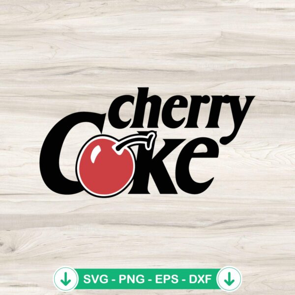Cherry Coke SVG file for Cricut cutting machine
