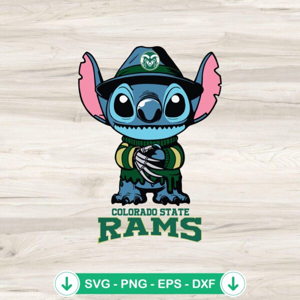 Colorado State Rams Stitch SVG file for Cricut cutting machine