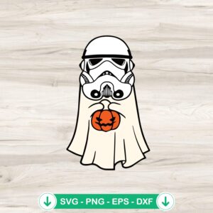 Stormtrooper Ghost SVG file, cutting file for Cricut