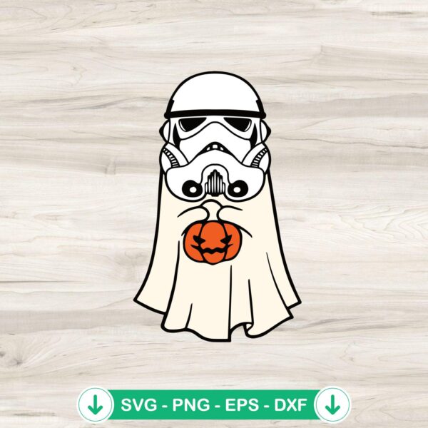 Stormtrooper Ghost SVG file, cutting file for Cricut