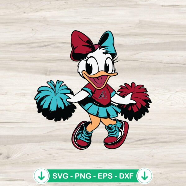 Arizona Diamondbacks Daisy Duck SVG file for cutting machines
