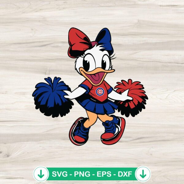 Chicago Cubs Daisy Duck SVG file for cutting machines