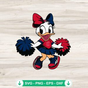 Cleveland Guardians Daisy Duck SVG file for Cricut and cutting machines